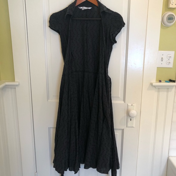 Zara Wrap Midi Eyelet Dress - Picture 3 of 7